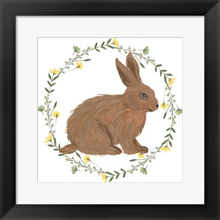 Framed Happy Bunny Day III Print