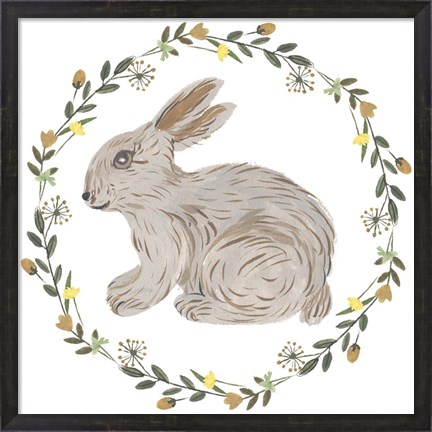Framed Happy Bunny Day IV Print