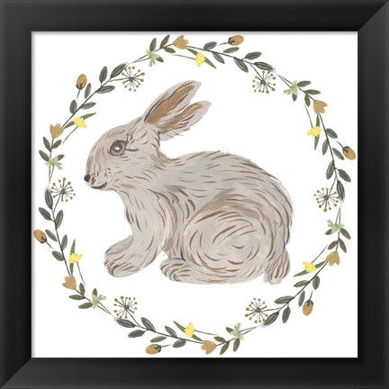 Framed Happy Bunny Day IV Print