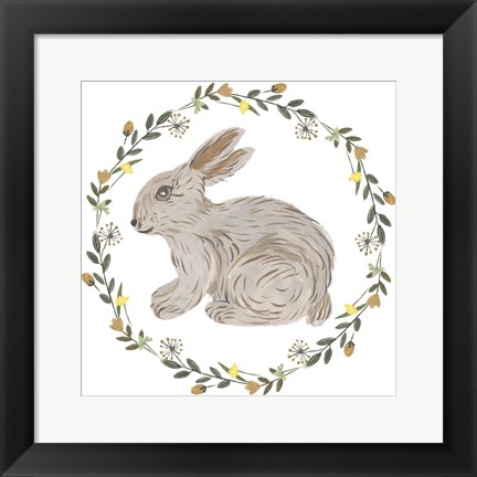 Framed Happy Bunny Day IV Print