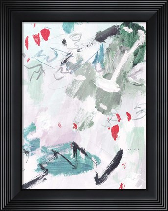 Framed Rouge Splash II Print