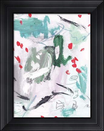 Framed Rouge Splash III Print