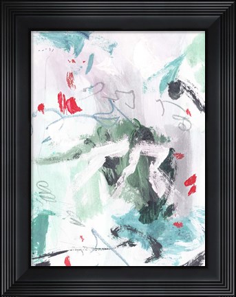Framed Rouge Splash IV Print