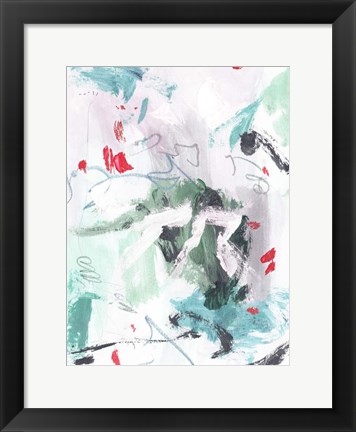 Framed Rouge Splash IV Print