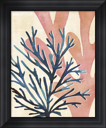 Framed Chromatic Sea Tangle I Print
