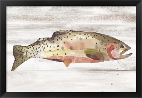 Framed Spotted Trout II Print