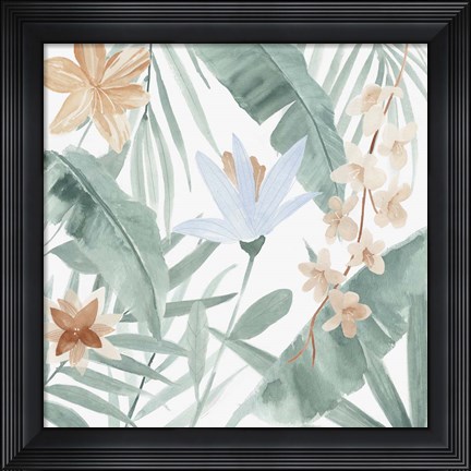 Framed Tropical Welcome III Print