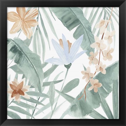 Framed Tropical Welcome III Print