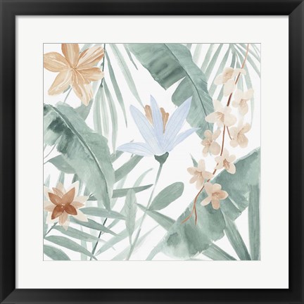 Framed Tropical Welcome III Print