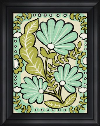 Framed Gouache Florals III Print
