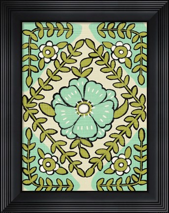 Framed Gouache Florals IV Print