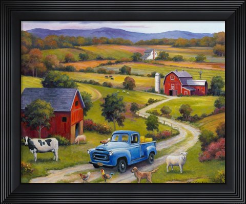 Framed Down on the Farm Print