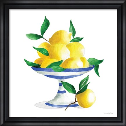 Framed Spanish Lemons II Print