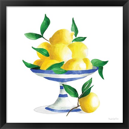 Framed Spanish Lemons II Print