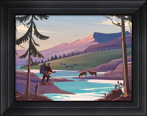 Framed River Print
