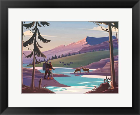 Framed River Print