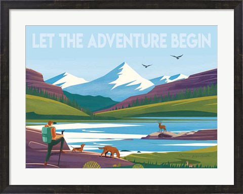 Framed Let the Adventure Print