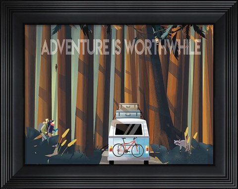 Framed Into the Woods Print