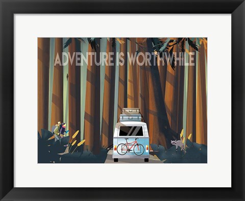 Framed Into the Woods Print