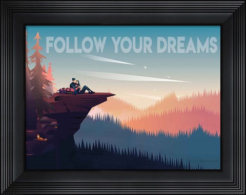 Framed Follow Your Dreams Print
