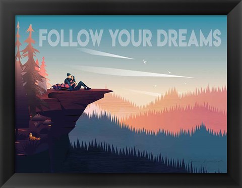 Framed Follow Your Dreams Print