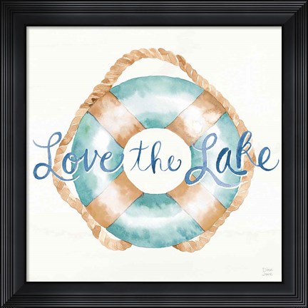 Framed Lake Love VI Print