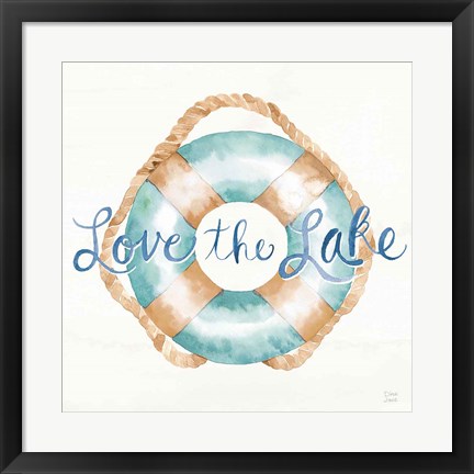 Framed Lake Love VI Print