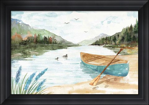 Framed Lake Love I Print