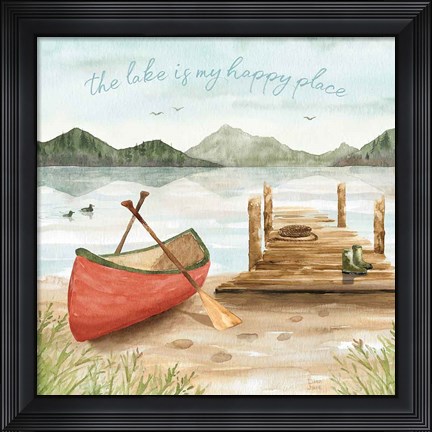 Framed Lake Love III Print