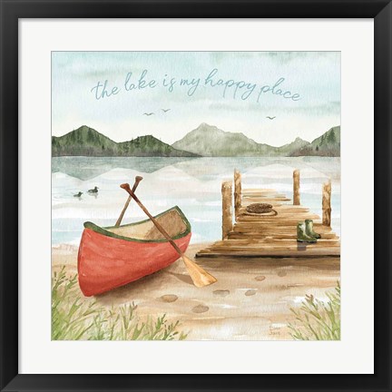 Framed Lake Love III Print