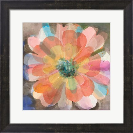 Framed Kaleidoscope Flower Print