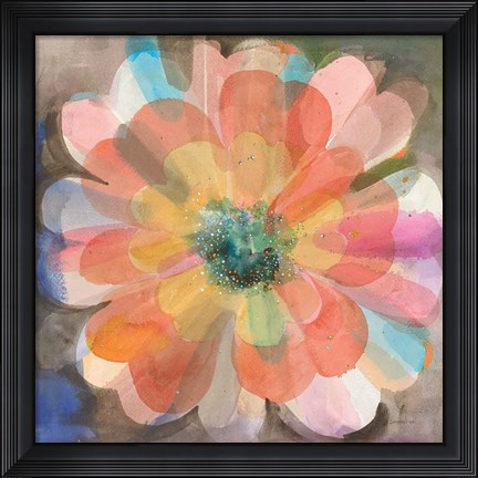 Framed Kaleidoscope Flower Print