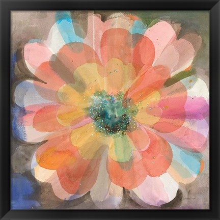 Framed Kaleidoscope Flower Print