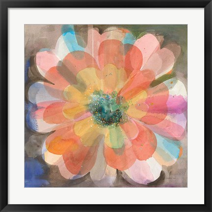 Framed Kaleidoscope Flower Print