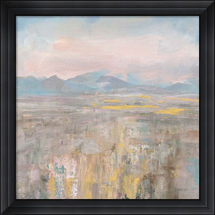 Framed Distant Mountains Print