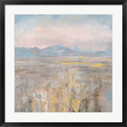 Framed Distant Mountains Print