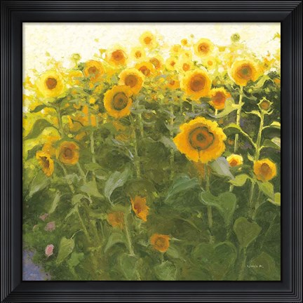 Framed Sunflower Field Print