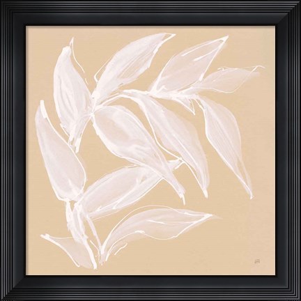 Framed Leaf Study VI Print