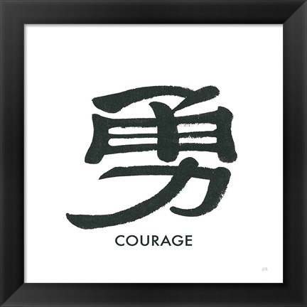 Framed Courage Word Print