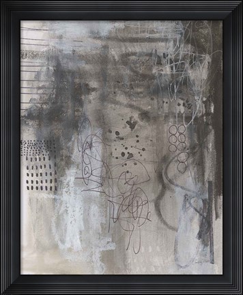 Framed Gray Matter I Print