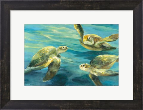 Framed Sea Turtles Print