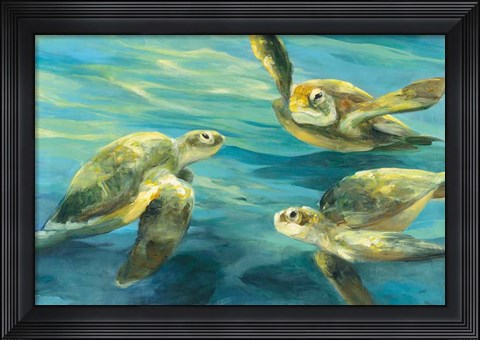 Framed Sea Turtles Print