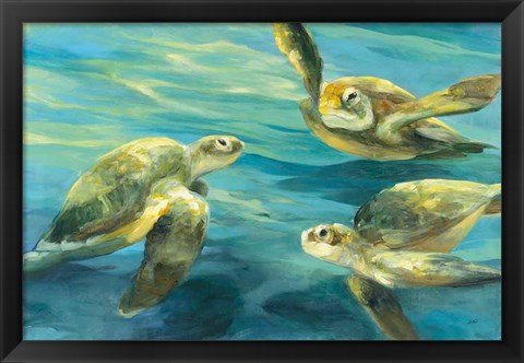 Framed Sea Turtles Print