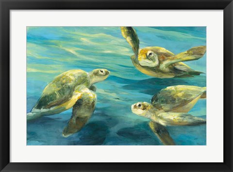 Framed Sea Turtles Print