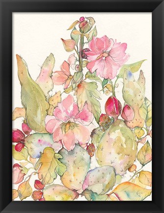 Framed Cactus Blooms Print