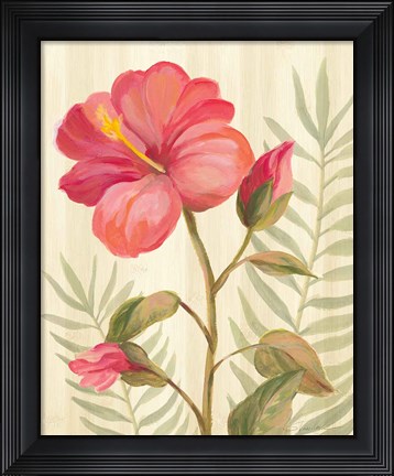 Framed Tropical Garden XII Print