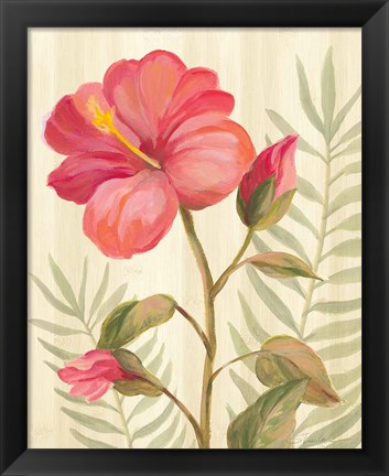 Framed Tropical Garden XII Print