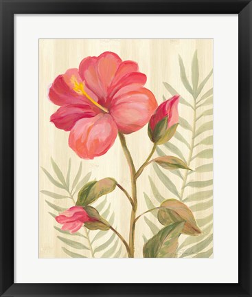 Framed Tropical Garden XII Print