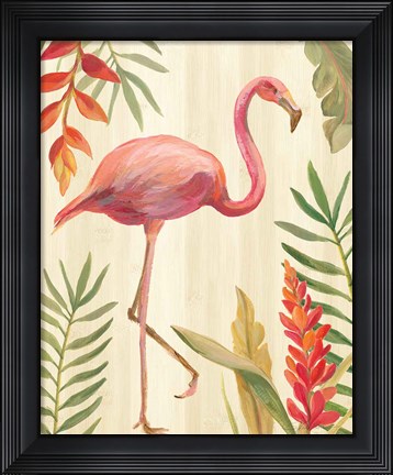 Framed Tropical Garden IX Print