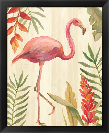 Framed Tropical Garden IX Print